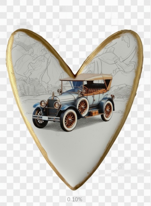 Lukrowane Ciastko Prezent MOTO Fana Retro Elegancja na Kółkach AUTO dla Mężczyzny