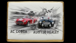 Ciastko lukier Auto Fan PASJA Retro Race Elegance