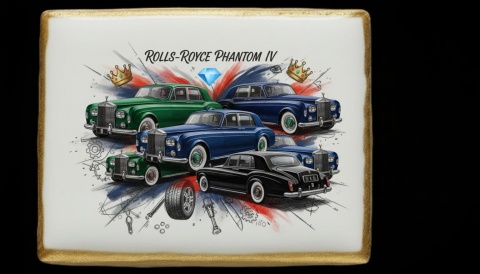 Ciastko lukier Auto Fan PASJA RollsRoyce Phantom IV