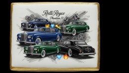 Ciastko lukier Auto Fan PASJA RollsRoyce Phantom IV