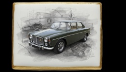 Ciastko lukier Auto Fan PASJA  Rover P5B Saloon