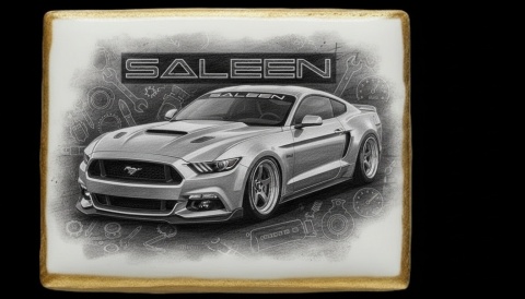 Ciastko lukier Auto Fan PASJA SALEEN MOTORS