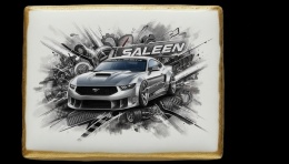 Ciastko lukier Auto Fan PASJA SALEEN MUSTANG