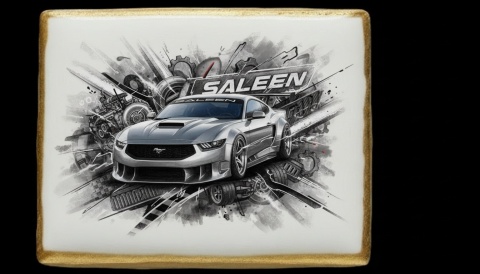 Ciastko lukier Auto Fan PASJA SALEEN MUSTANG