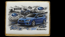 Ciastko lukier Auto Fan PASJA SUBARU WRX STI