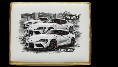 Ciastko lukier Auto Fan PASJA SUPRA MK5