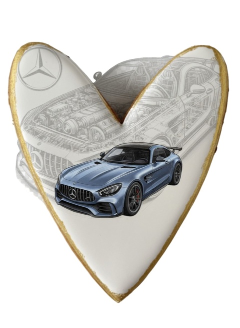 Ciastko lukier Auto Fan PASJA Serce Motoryzacji
