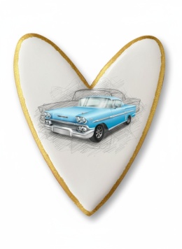 Ciastko lukier Auto Fan PASJA Sercem Motoryzacji