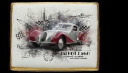 Ciastko lukier Auto Fan PASJA Talbot Lago  Klasyczna Elegancja w Ruchu