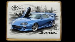 Ciastko lukier Auto Fan PASJA Toyota Supra