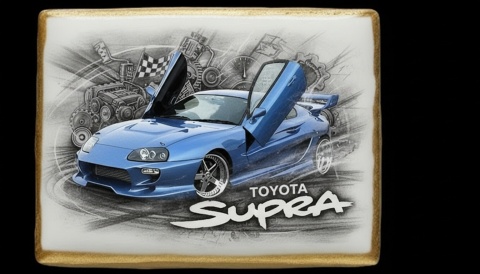 Ciastko lukier Auto Fan PASJA Toyota Supra