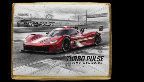 Lukrowane Ciastko Prezent MOTO Fana Turbo Pulse Racing Dynamics AUTO dla Mężczyzny