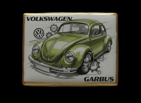 Ciastko lukier Auto Fan PASJA VOLKSWAGEN GARBUS