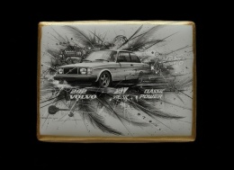 Ciastko lukier Auto Fan PASJA Volvo 242 Klasyczna Moc