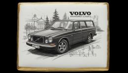 Ciastko lukier Auto Fan PASJA Volvo w Klasycznym Stylu