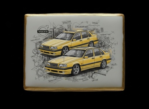 Ciastko lukier Auto Fan PASJA Volvo w Podróży