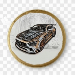 Ciastko lukier Auto Fan PASJA  Wyścigowy Bakegram
