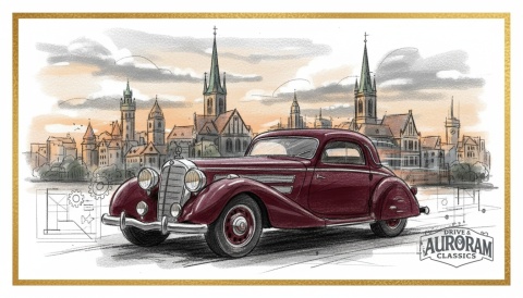 Ciastko lukier Auto Fan PASJA Zabytkowy Elegancki Klasyk