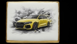 Ciastko lukier Auto Fan PASJA Żółty Wicher