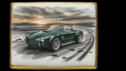 Ciastko lukier Auto Fan PASJA AC Cobra GT Roadster