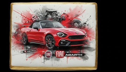 Ciastko lukier Auto Fan PASJA Abarth Dynamika