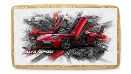 Ciastko lukier Auto Fan PASJA Alfa Romeo  Dynamika w Ruchu