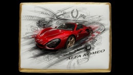 Ciastko lukier Auto Fan PASJA Alfa Romeo  Esencja Dynamicznego Stylu
