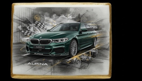 Ciastko lukier Auto Fan PASJA  Alpina Excellence
