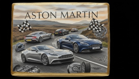 Ciastko lukier Auto Fan PASJA Aston Martin Drive