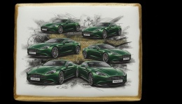 Ciastko lukier Auto Fan PASJA Aston Martin Vanquish