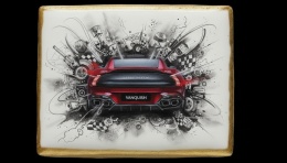 Ciastko lukier Auto Fan PASJA Aston Martin Vanquish