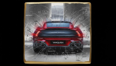 Ciastko lukier Auto Fan PASJA Aston Martin Vanquish