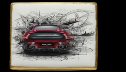 Ciastko lukier Auto Fan PASJA Aston Martin Vanquish