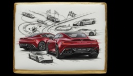 Ciastko lukier Auto Fan PASJA  Aston Martin Vanquish