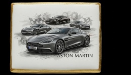 Ciastko lukier Auto Fan PASJA Aston Martin