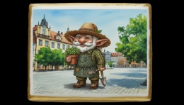 Ciastko lukier Pamiątka  Bakegram pełen krasnali dla pasjonatów Wrocławia*
