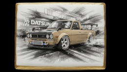 Ciastko lukier Auto Fan PASJA Datsun Drift