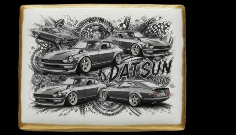 Ciastko lukier Auto Fan PASJA Datsun Legend