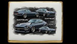 Ciastko lukier Auto Fan PASJA Datsun Z Car Legacy