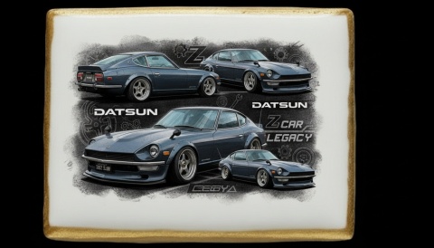 Ciastko lukier Auto Fan PASJA Datsun Z Car Legacy