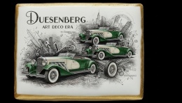 Ciastko lukier Auto Fan PASJA Duesenberg Art Deco Era