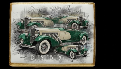 Ciastko lukier Auto Fan PASJA Duesenberg Delicja