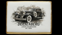 Ciastko lukier Auto Fan PASJA Duesenberg  Klasyczna Elegancja