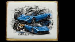 Ciastko lukier Auto Fan PASJA  Dynamiczny Blask Pagani