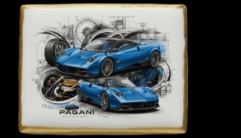 Ciastko lukier Auto Fan PASJA  Dynamiczny Blask Pagani