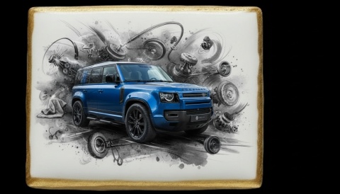 Ciastko lukier Auto Fan PASJA  Dynamiczny Willow w Błękicie