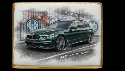 Ciastko lukier Auto Fan PASJA Dynamika Alpina B5 Touring