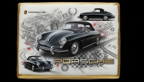 Ciastko lukier Auto Fan PASJA Elegancja Klasycznej Motoryzacji