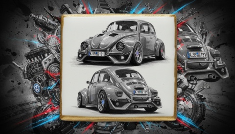 Ciastko lukier Auto Fan PASJA Elegancka Pamiątka