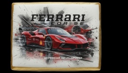 Ciastko lukier Auto Fan PASJA FERRARI CORSE